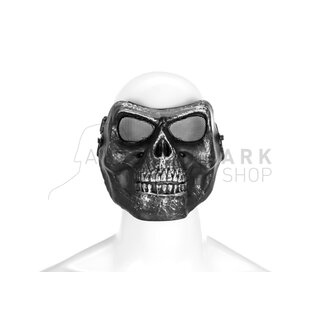 Skull Face Mask Metallic